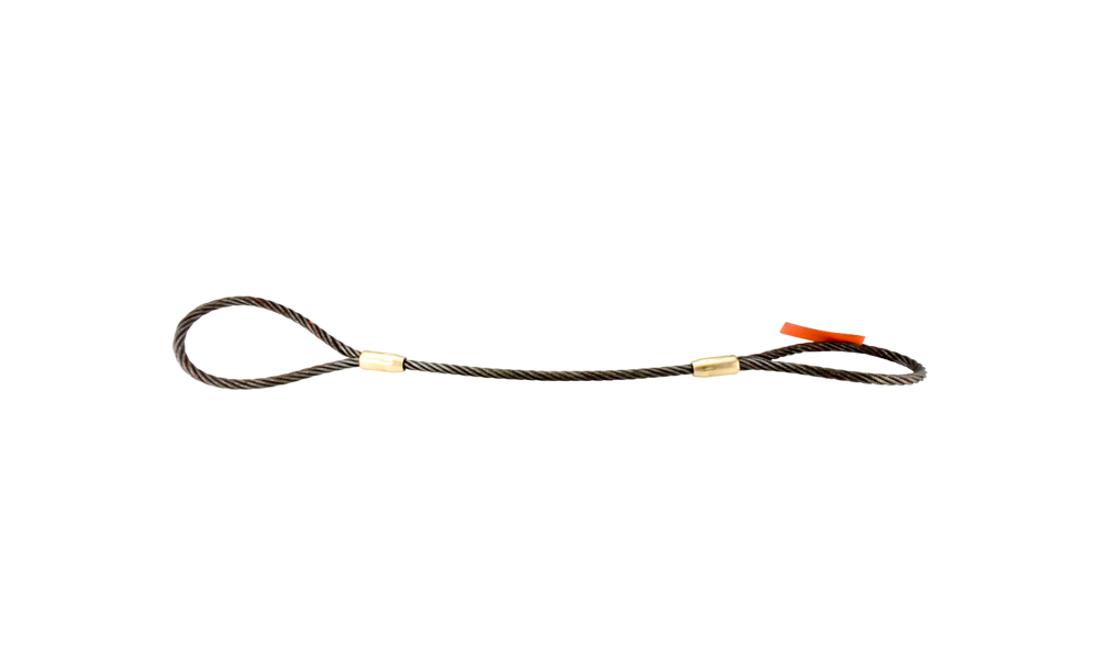 EIPS 7x7x7 Eye-to-Eye Flemish Loop Ends HSI 3//8 x 15 Flexible Cable-Laid Single-Leg Wire Rope Sling 1.1 Ton Vertical Rated Capacity
