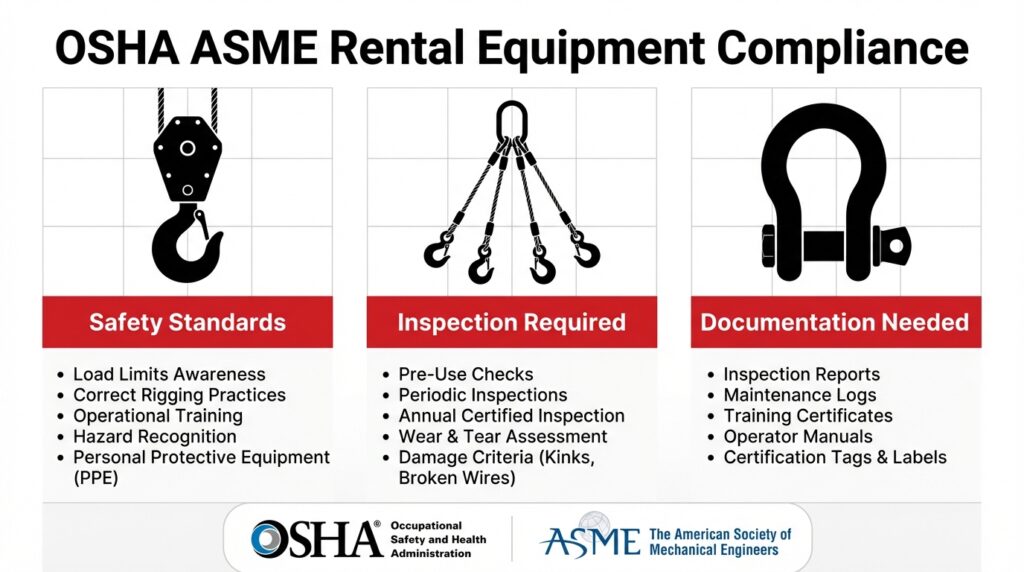 OSHA & ASME Considerations for Rental Equipment - Tway Lifting
