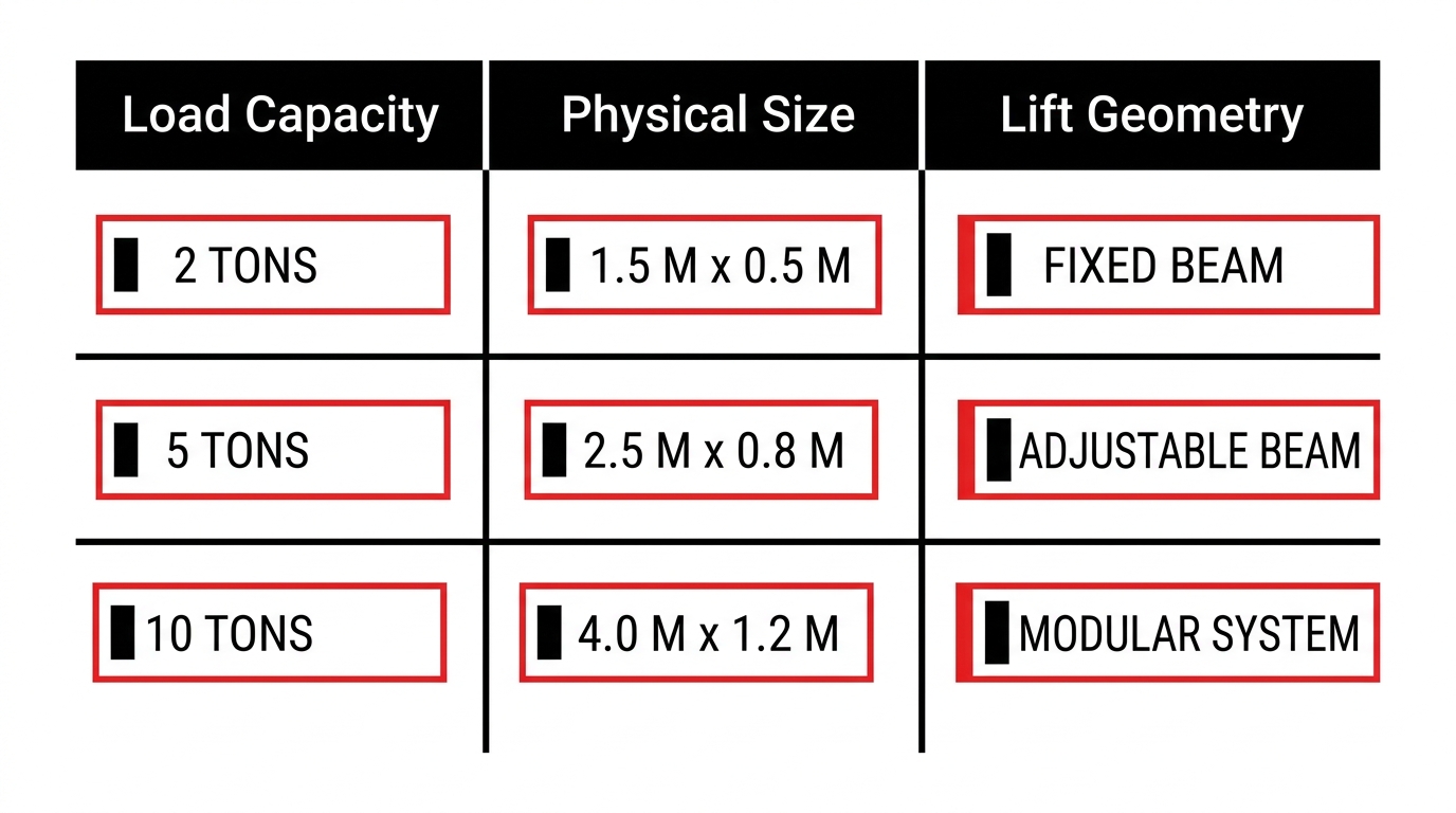 Image of spreader bar technical specialiest chart