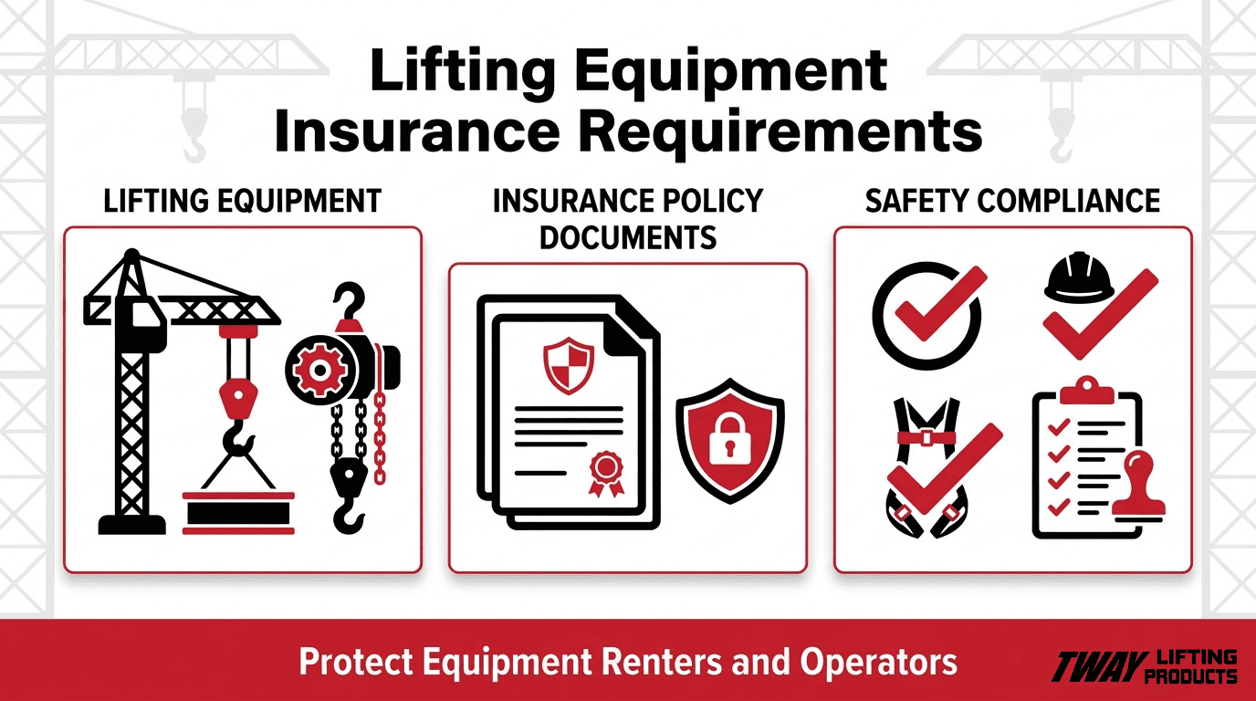 Lifting equipment insurance requirements to protect renters and operators