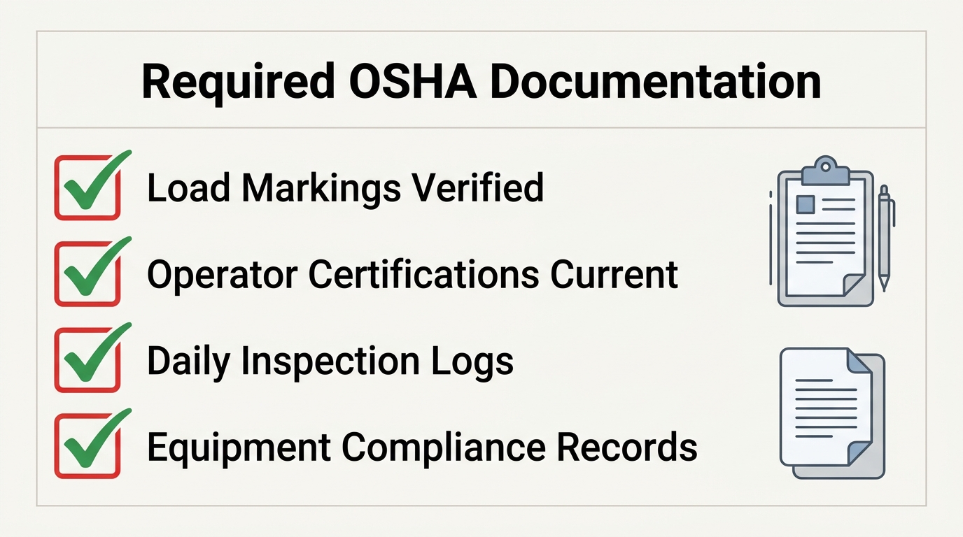 Required OSHA documentation checklist for insurance compliance 