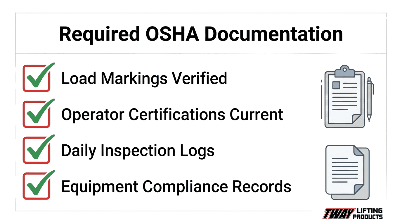 Required OSHA documentation checklist for insurance compliance