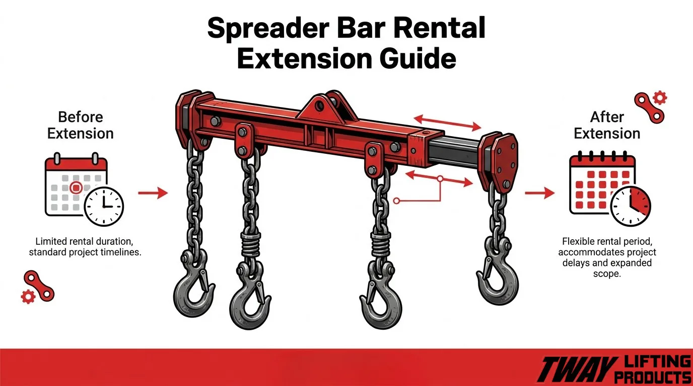 Spreader bar rental extension guide for longer project timelines